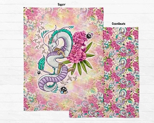 River Dragon Blanket Panel